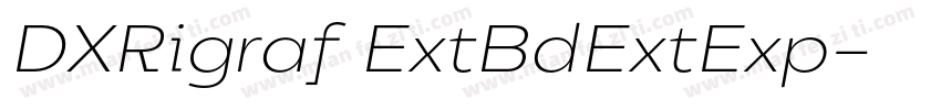 DXRigraf ExtBdExtExp字体转换